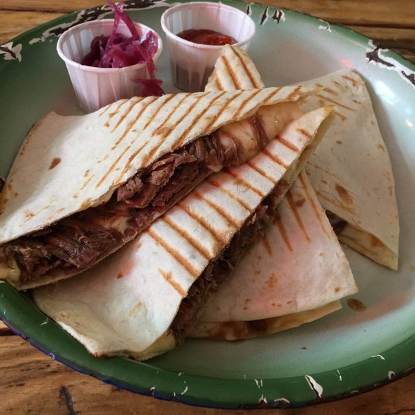 Delicious quesadillas and burritos