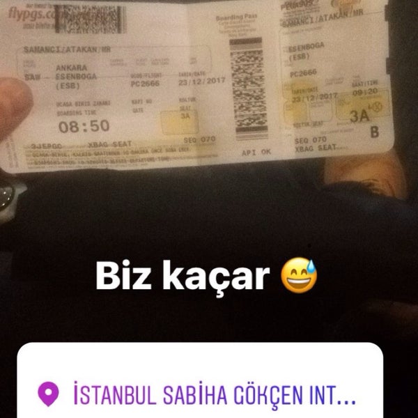 Photo taken at Istanbul Sabiha Gökçen International Airport (SAW) by Atakan S. on 12/23/2017