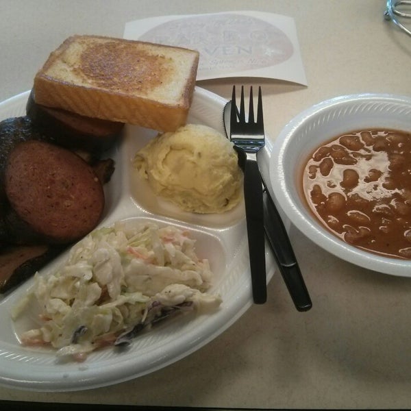 Photo taken at Spicy Mike&#39;s Bar-B-Q Haven by FlatchestedMaid on 7/23/2014
