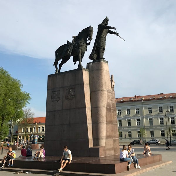 Photo taken at Monument to King Mindaugas by Dmitry N. on 5/1/2018