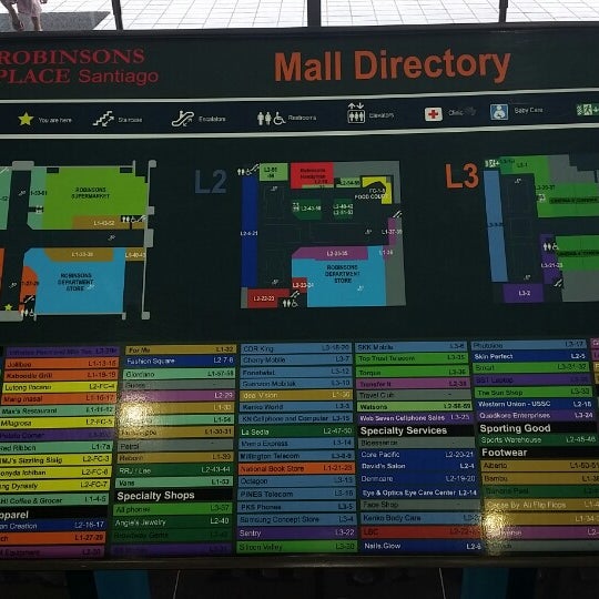 Robinson Mall Store Map Robinsons Place Santiago - Shopping Mall In Santiago City