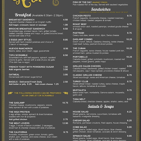 Check out the new menu!