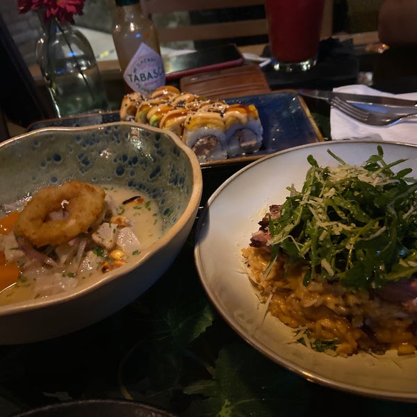 Ceviche peruano y risotto 👌🏻