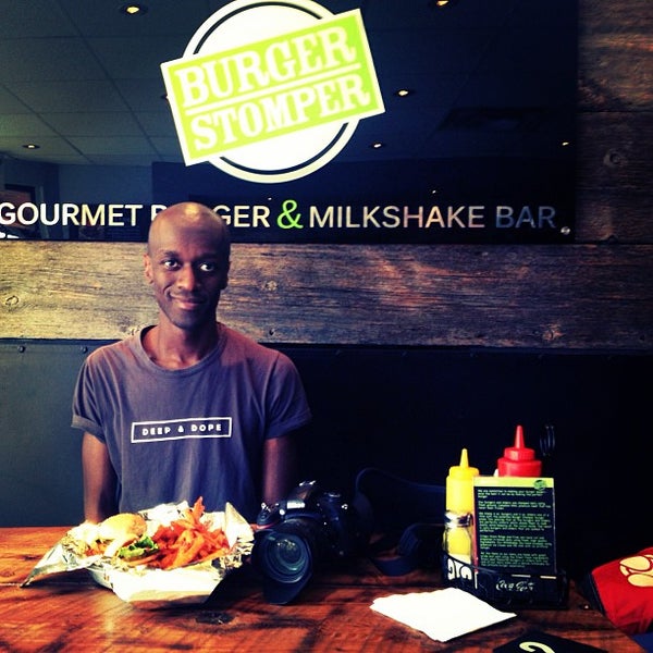 Photo taken at Burger Stomper Gourmet Burger &amp; Milkshake Bar by JaBig on 4/30/2013