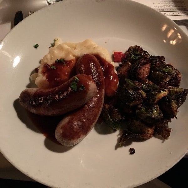 Love the bangers and mash!