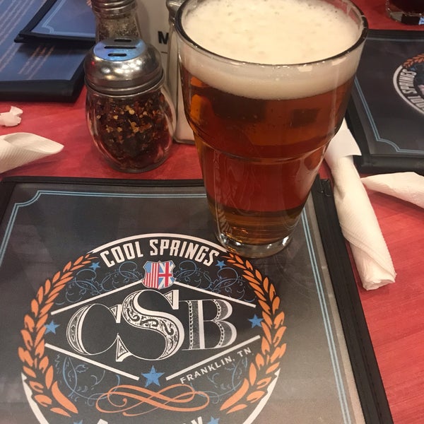 Foto diambil di Cool Springs Brewery oleh Olesia O. pada 3/1/2019