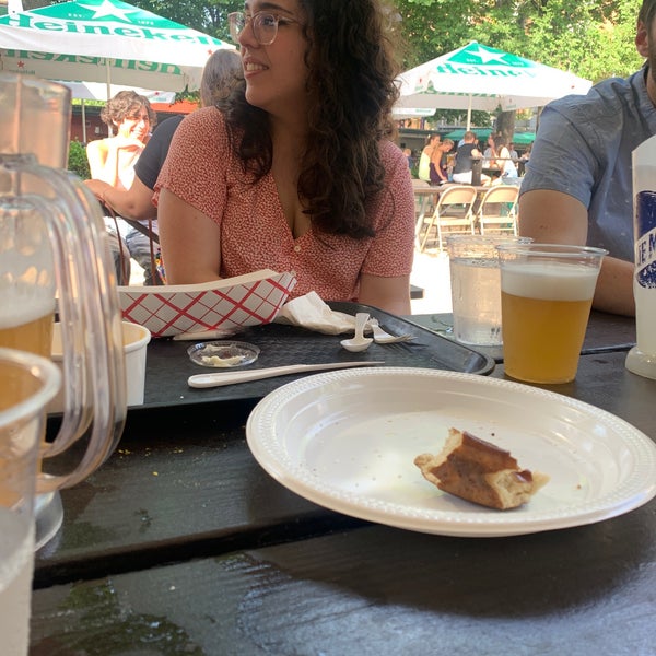 Photo taken at Bohemian Hall &amp; Beer Garden by Caitlin on 6/26/2021