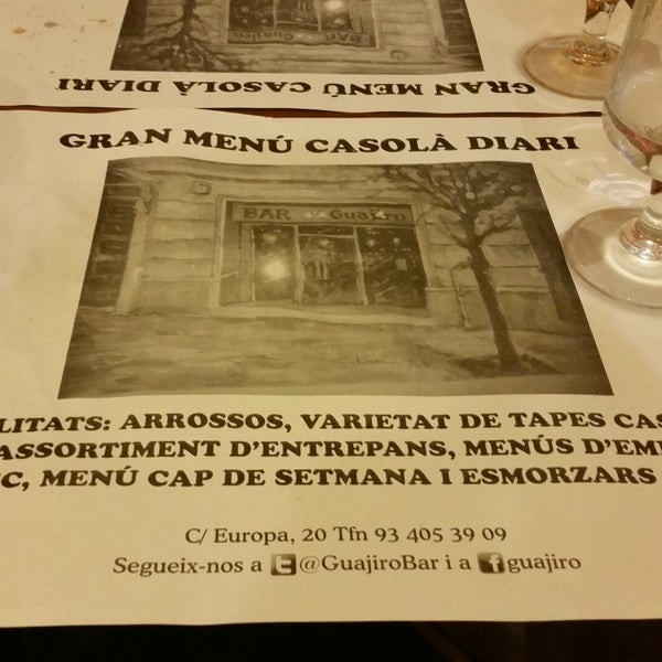 Guajiro Spanish Restaurant in Barcelona