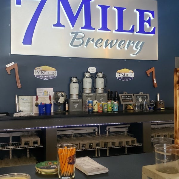 Photo taken at 7 Mile Brewery by Dwayne K. on 6/17/2019
