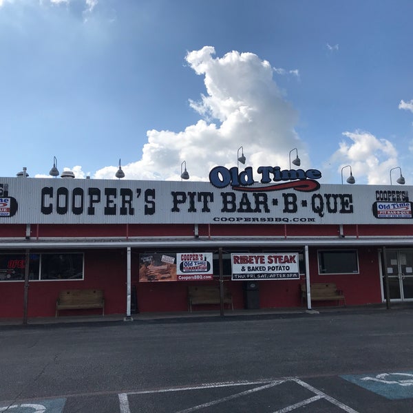 Photo taken at Cooper&#39;s Old Time Pit Bar-B-Que by Katie B. on 11/16/2017