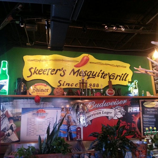 Photo taken at Skeeter&#39;s Mesquite Grill by Ryan L. on 5/4/2013
