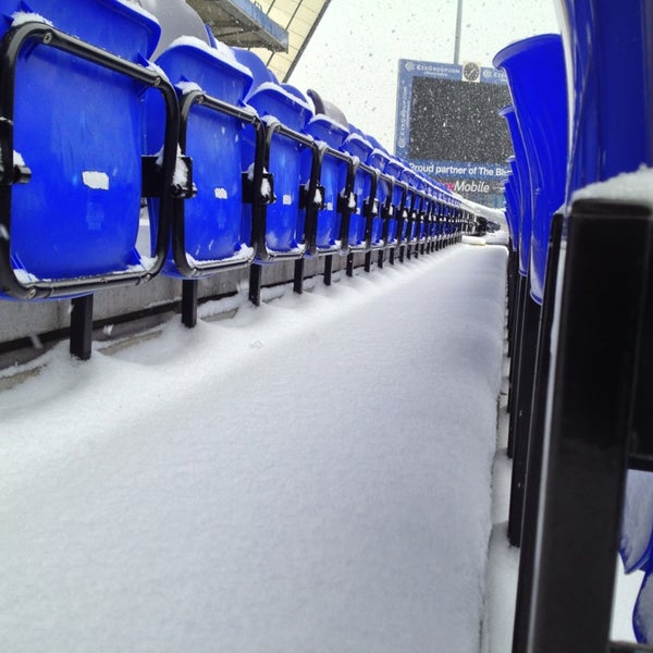 Photo taken at St. Andrew&#39;s Stadium by Craig A. on 1/21/2013