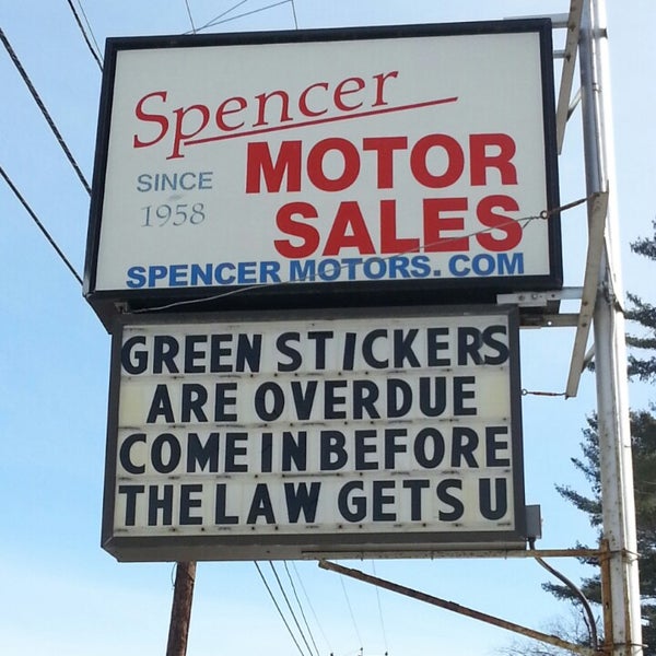 Spencer Motor Sales Inspection Station Spencer, MA