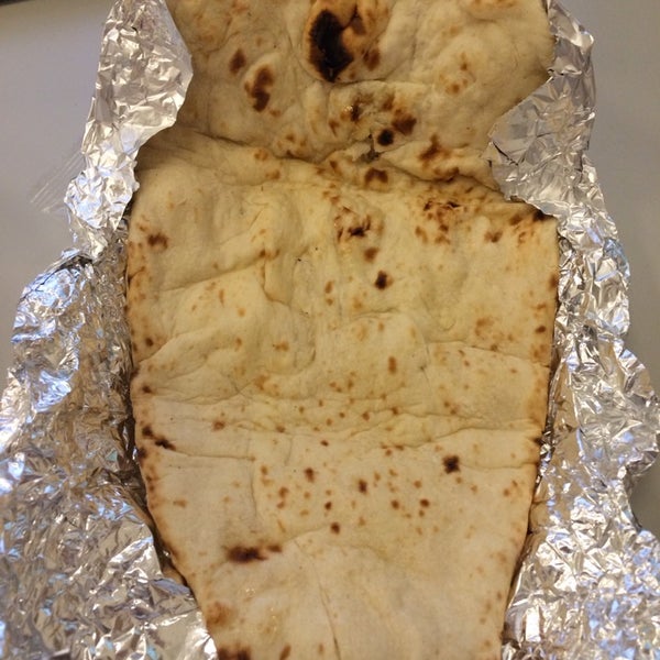 The naan is ginormous!
