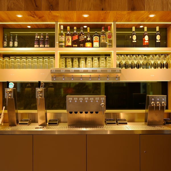 Have you tried the self-service bar and tap your own beer or poor in your cold rosé wine.