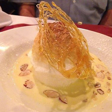 Get the Ile Flottante for dessert. It tastes as good as it looks!