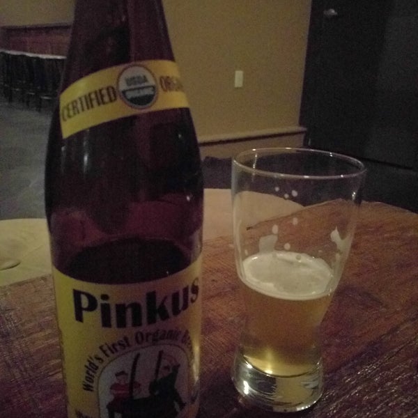 If you are not a wine lover but hangout with one... Ask for Pinkus-Hefe-weizen :)