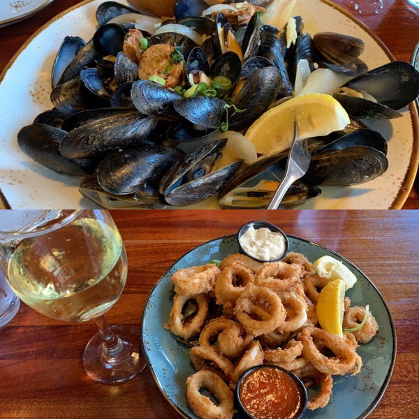 I’m Spanish so I set the bar high! I had the Spanish mussels, calamari and white wine chalk hill by Rodney strong!  The service by Juan was the best of this place!