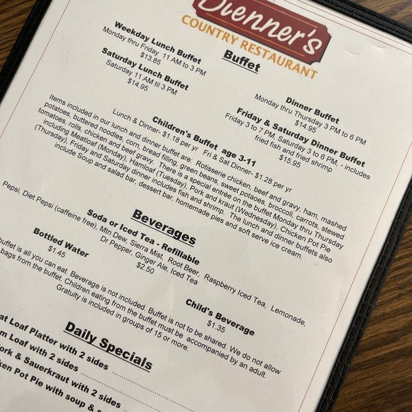 Dienner's Country Restaurant Ronks, PA