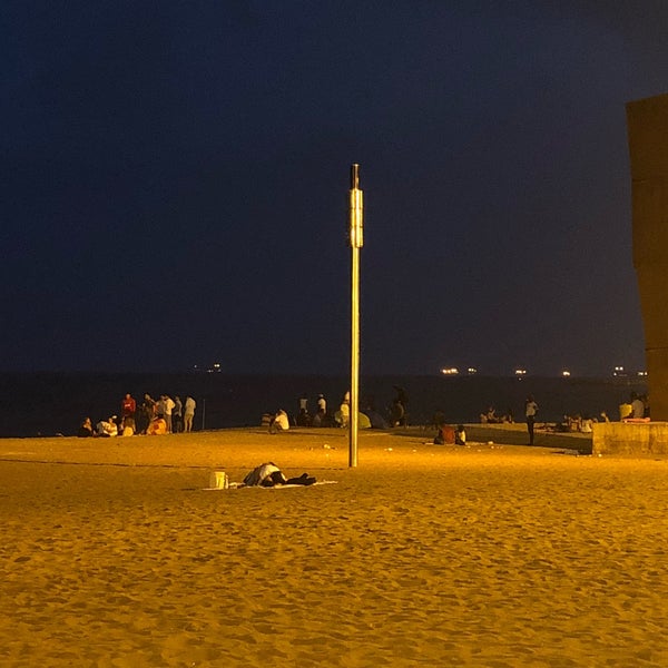 Photo taken at Sant Miquel Beach by Olga P. on 7/15/2018