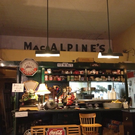 Photo taken at MacAlpine&#39;s Diner and Soda Fountain by Jason D. on 10/7/2012