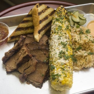The brisket and garlic rice at Smalls Smoke Shack & More is one of the 100 best things we ate this year. http://tmout.us/rLOtk