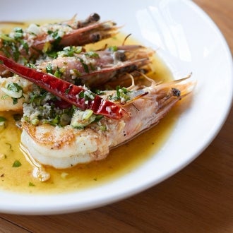 The garlic shrimp at Vera is one of the 100 best things we ate this year. http://tmout.us/rLOtk
