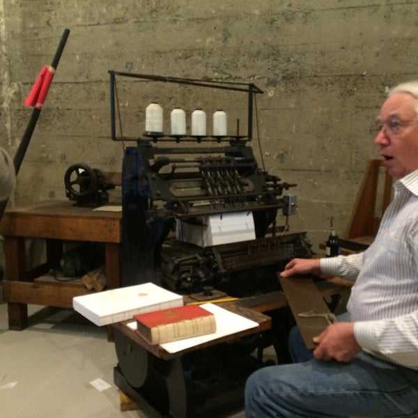 Photo taken at The American Bookbinders Museum by Jon S. on 9/16/2015