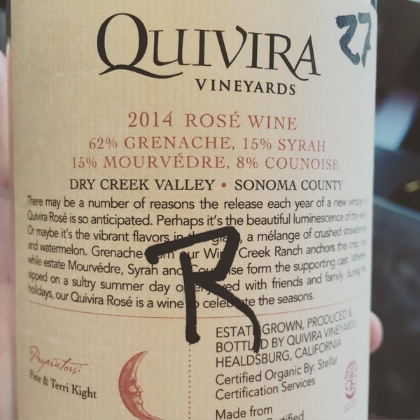Photo prise au Quivira Vineyards and Winery par Sara P. le7/28/2015