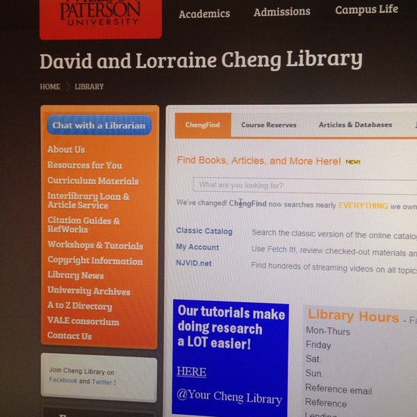 Photo taken at David &amp; Lorraine Cheng Library by Kurt W. on 9/29/2014