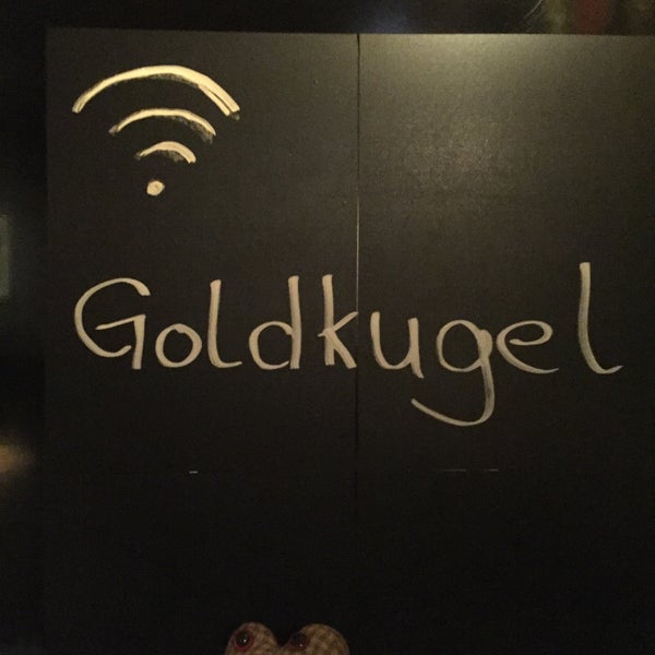 free WiFi, PW: "Goldkugel"