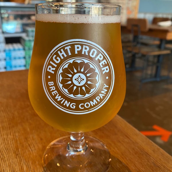 Photo taken at Right Proper Brewing Company by Cesar C. on 8/24/2021
