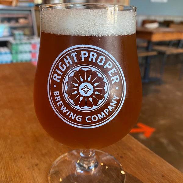Photo taken at Right Proper Brewing Company by Cesar C. on 8/24/2021