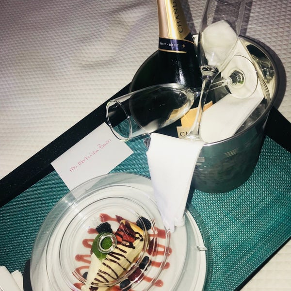 Our stay here as been great so far. The Hotel was newly renovated and it looks wonderful! Staff has gone above and beyond. Plus a complimentary bottle of champagne and cheesecake for my birthday!