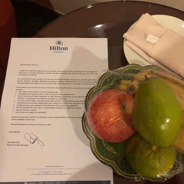 Better service than Hilton Nay Pyi Taw and even Hilton Bangkok...my only complaints are the temporary executive lounge and old-bathroom that needs revamp ASAP