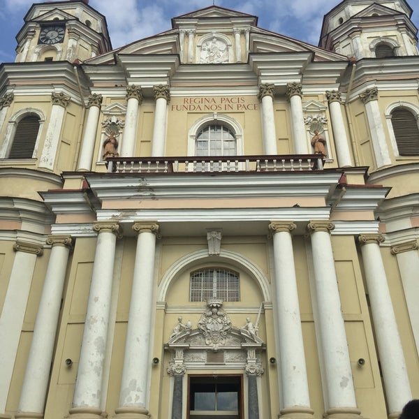 Photo taken at Šventų apaštalų Petro Ir Povilo Bažnyčia | Church of St Peter and St Paul by A A. on 8/28/2016