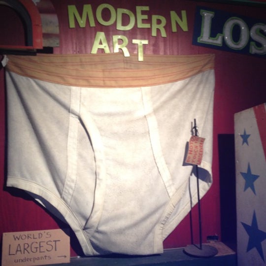 Silly America - World's Largest Underwear at the City Museum in St. Louis  #roadsideattraction #roadsideattractions #roadtrip #missouri  #MissouriAdventure Learn more here:  largest-underwear/