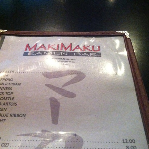 Foto tirada no(a) Maki Maku Ramen Bar por Texaspreps B. em 2/20/2013