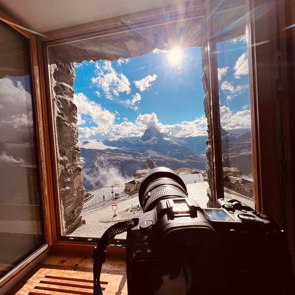 Photo taken at 3100 Kulmhotel Gornergrat Zermatt by Minor C. on 7/4/2022
