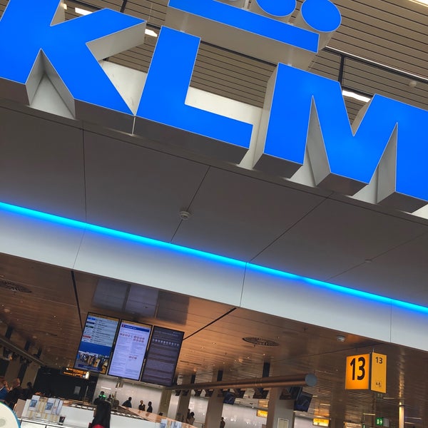 KLM SelfService Baggage Dropoff Schiphol, NoordHolland