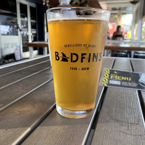 Photo taken at Badfins Food + Brew by Dan O. on 10/7/2021