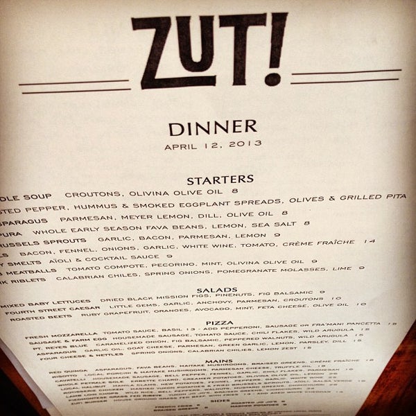 Zut! Mediterranean Restaurant in Berkeley