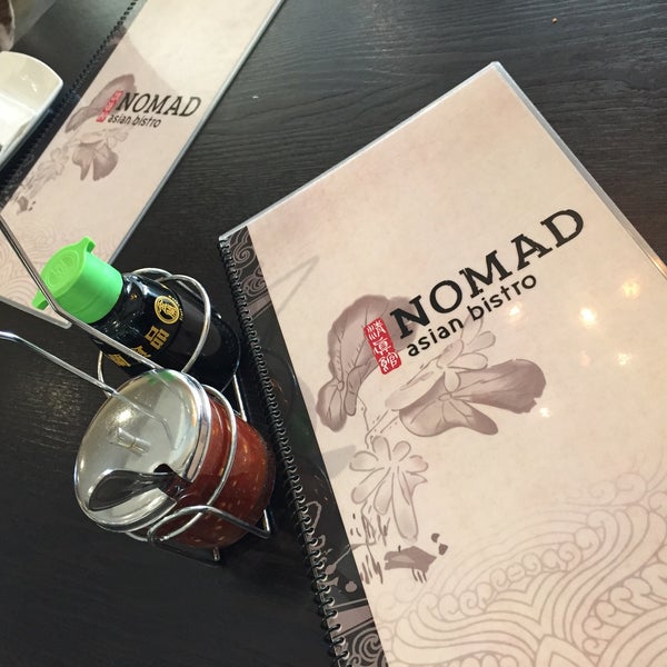 Photo taken at Nomad Asian Bistro by JustMe on 8/16/2015
