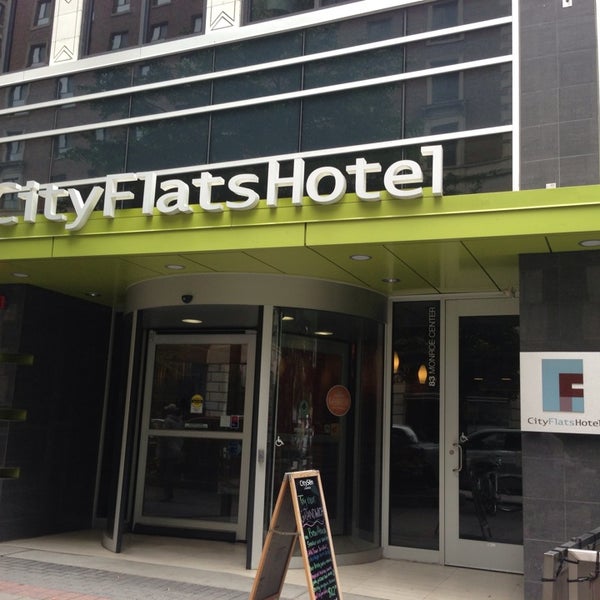 Photo taken at CityFlats Hotel by Tiffany J. on 8/2/2013