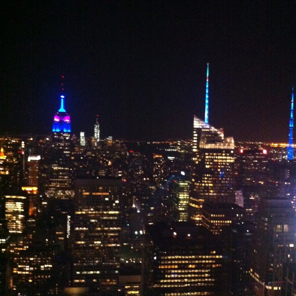 Photo taken at Top of the Rock Observation Deck by DANIEL R. on 5/11/2013