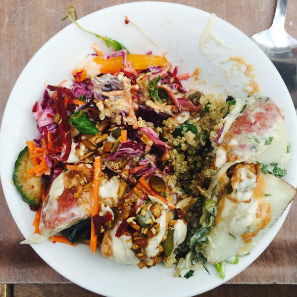 Amazing vegan salads - so much flavour and filling