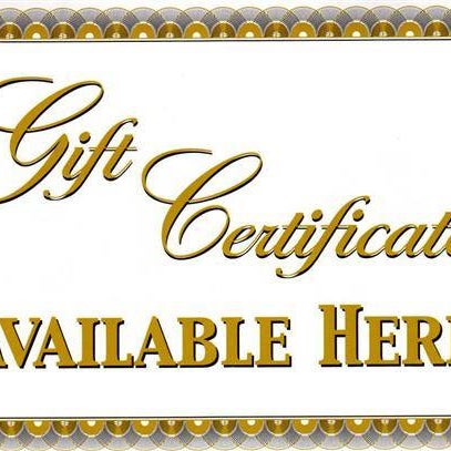 Looking for a perfect gift for the holidays? No worries we have you covered! Gift certificates are available in denominations of $50, $75, and $100