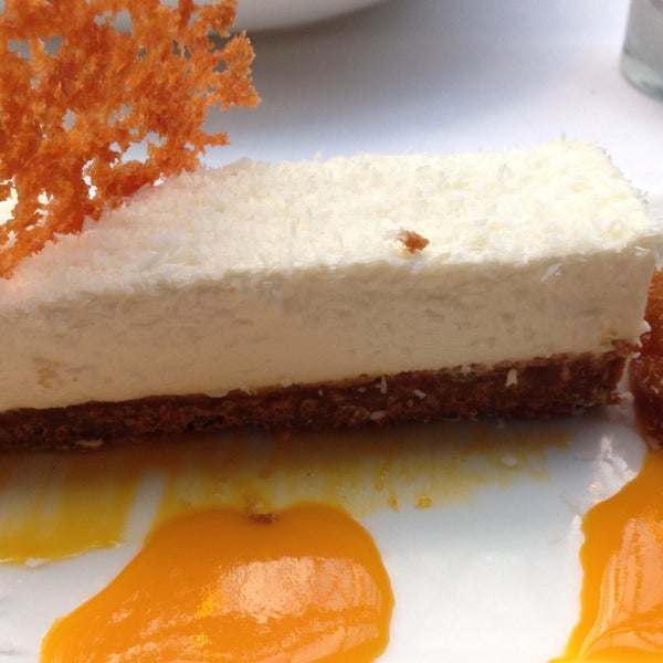 Delicious and filling : pineapple coconut cheesecake