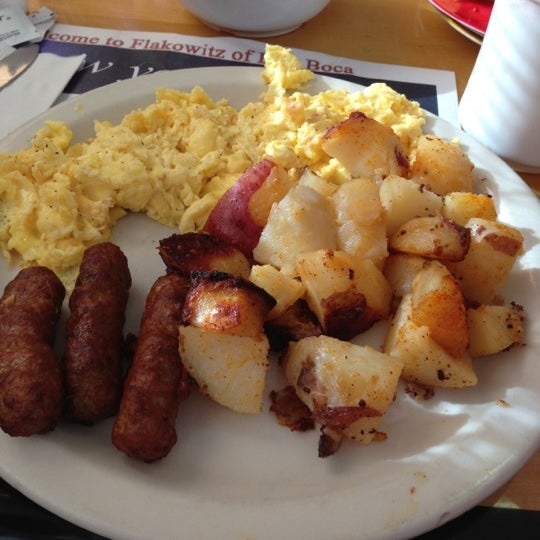 The home fries are red skin diced potatoes. SUPER good. Get the #3 breakfast special