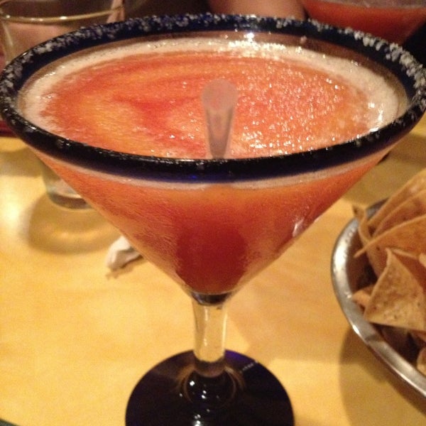 Great mango/strawberry margaritas with 100 años tequila. The they are the bomb!